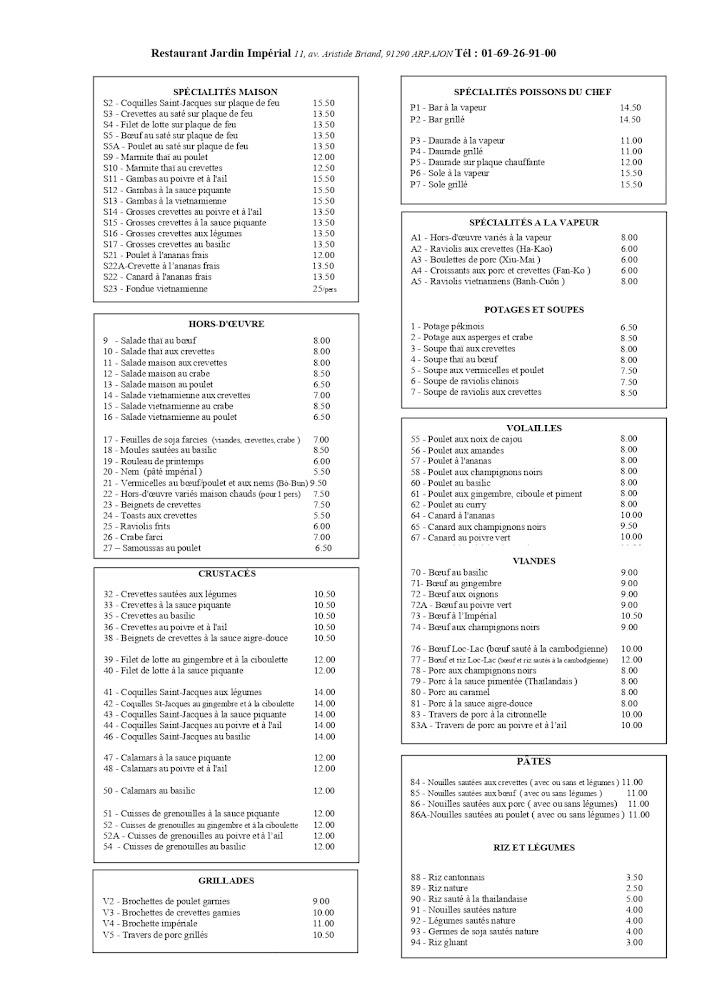 Jardin Imperial - Menu Image 2